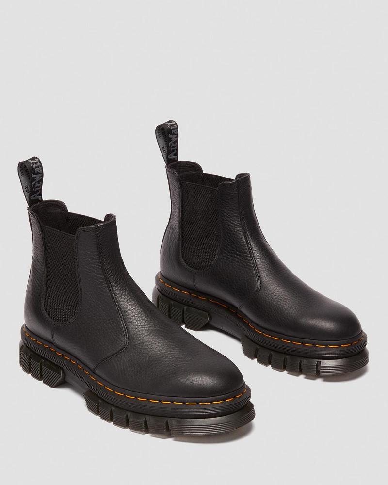 Dr Martens Rikard Lunar Læder Chelsea Støvler Herre Sort | DK 494DFM